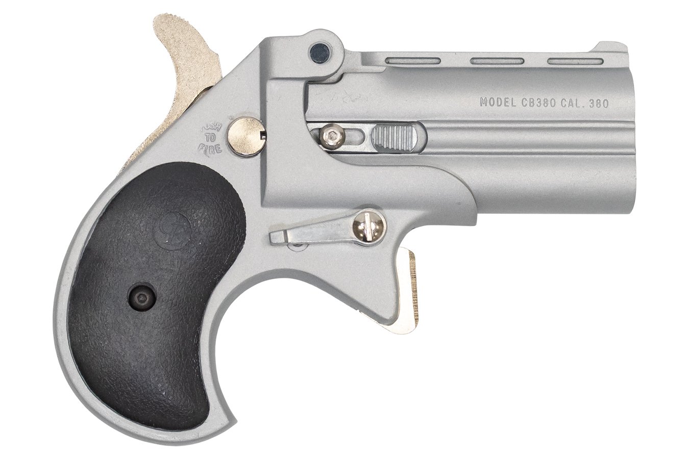 COBRA ENTERPRISE INC 380 ACP DERRINGER WITH SATIN NICKEL CERAKOTE FINISH