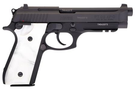 92 9MM DA/SA PISTOL WITH WHITE PEARL GRIPS