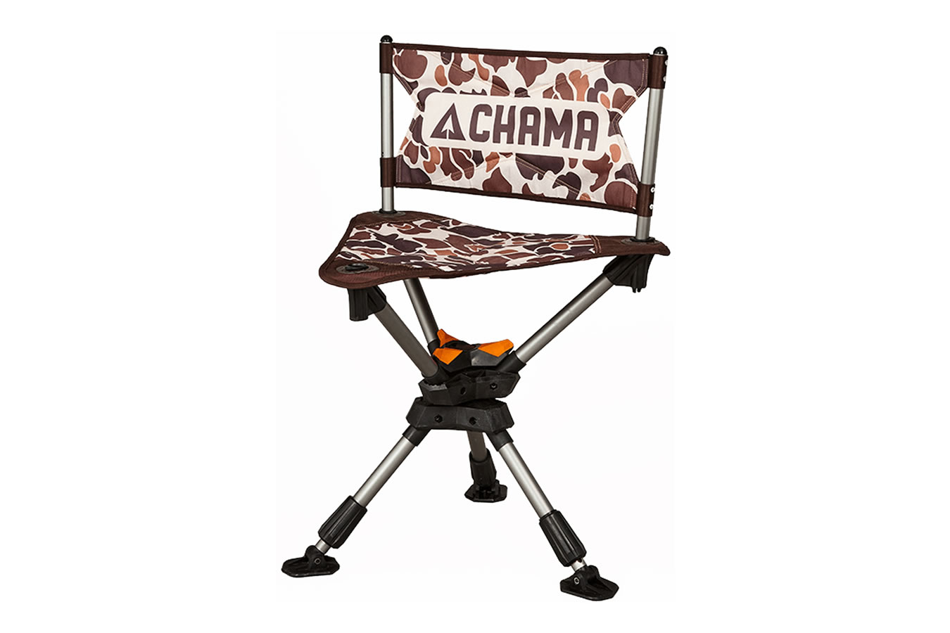 Chama All Terrain Folding Swivel Chair Camo Vance Outdoors