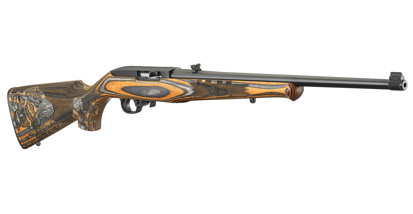 RUGER 10/22 ROYAL BENGAL TIGER RIFLE ORANGE  BLACK LAMINATE STOCK