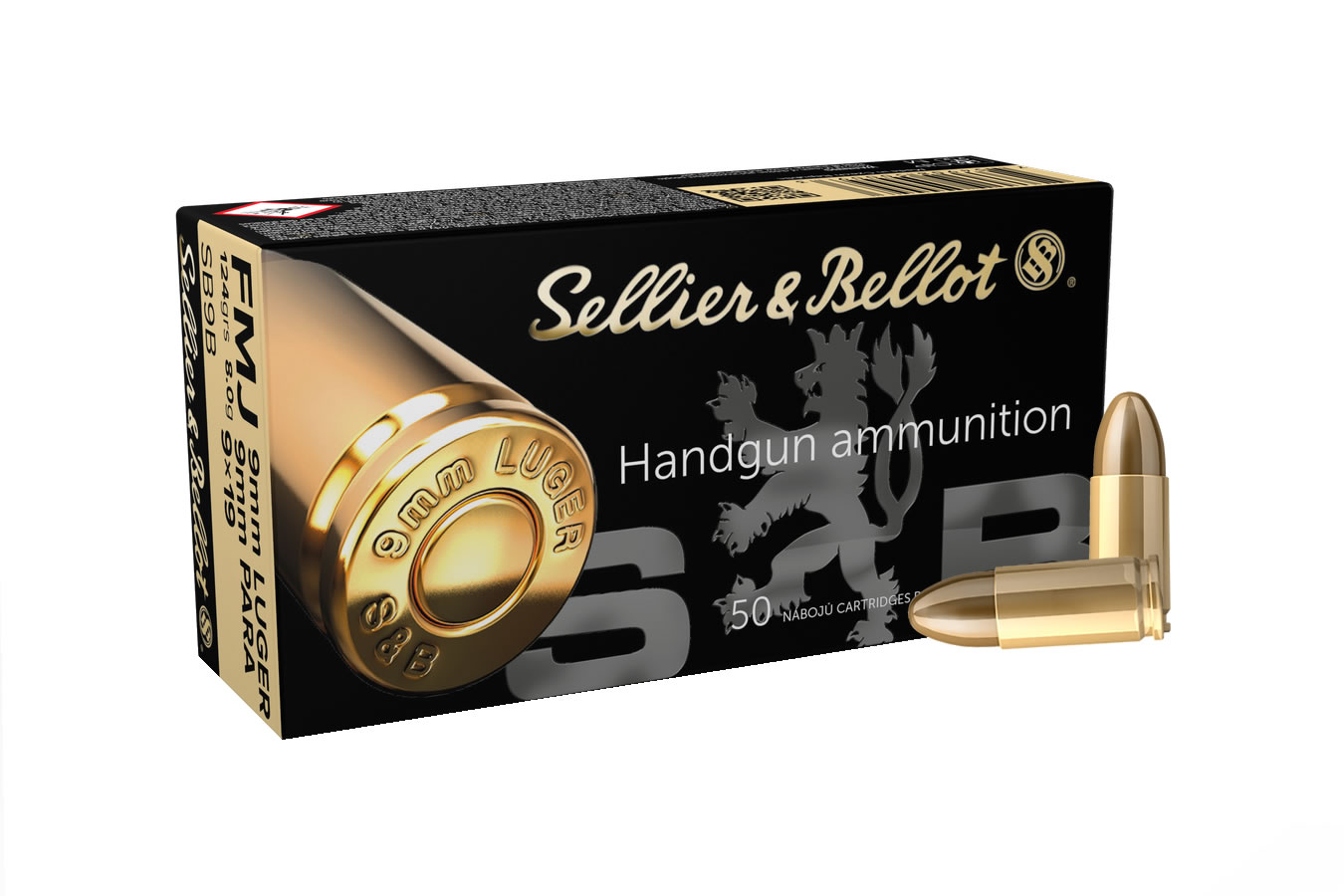 SELLIER AND BELLOT 9MM 124 GR  FMJ