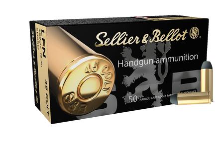 SELLIER AND BELLOT 45 Long Colt 250 gr Lead Flat Nose 50/Box