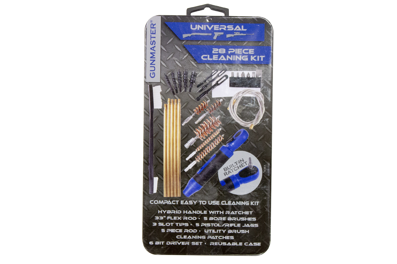 DAC TECHNOLOGIES GUNMASTER SLIM LINE 28 PIECE  UNIVERSAL CLEANING KIT