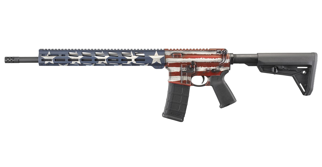 RUGER AR-556 MPR 5.56NATO AMERICAN FLAG CERAKOTE