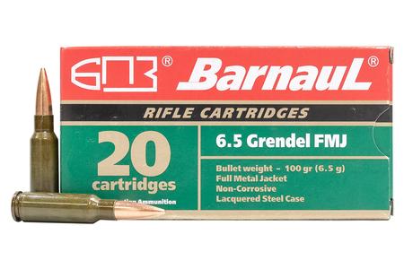 BARNAUL 6.5 Grendel 100 GR Full Metal Jacket Lacquered Case 20/Box
