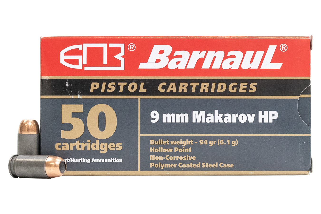 9MM MAKAROV 94 GR HP STEEL POLYCOATED CASE