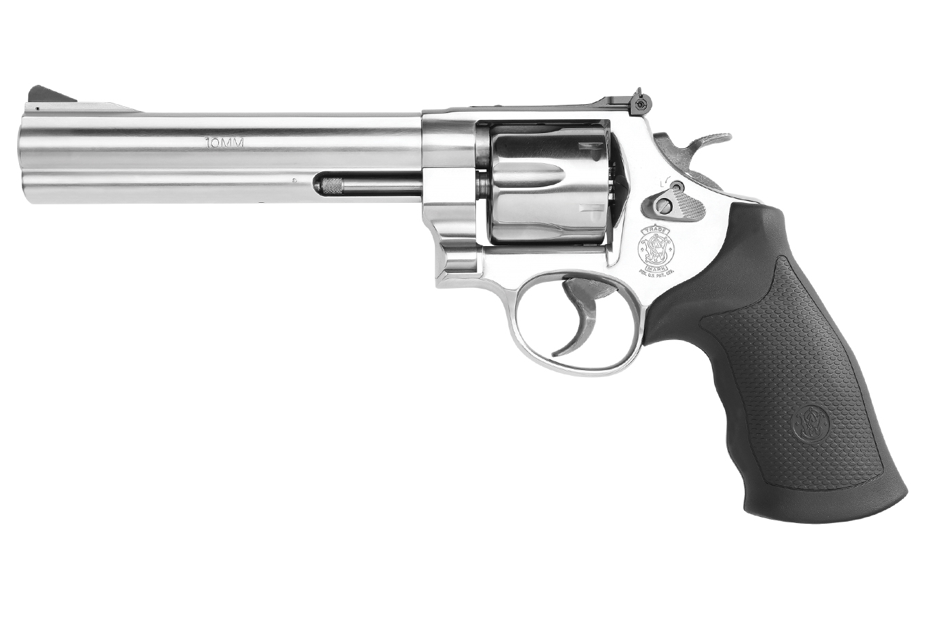 MODEL 610 10MM REVOLVER 6.5 IN DOUBLE ACTION HOGUE RUBBER GRIP
