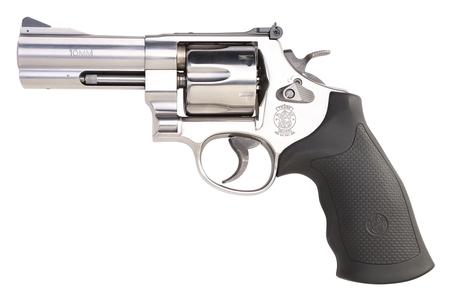 SMITH AND WESSON MODEL 610 10MM REVOLVER 4IN DOUBLE ACTION HOGUE RUBBER GRIP