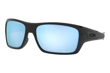 OAKLEY Turbine Sunglasses with Polished Black Frame and Prizm Deep Water Polarized Lenses