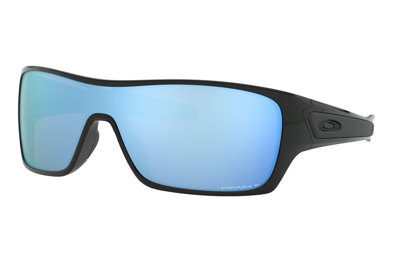 Oakley Turbine Rotor with Polished Black Frame and Prizm Deep Water Polarized Lenses