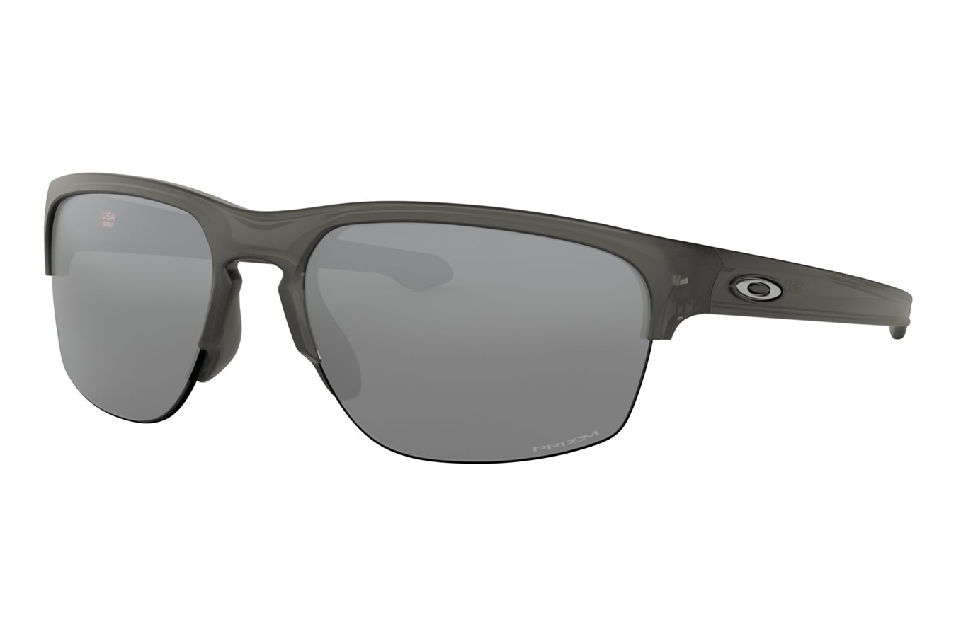 Oakley Silver with Edge Grey Smoke Frame and Prizm Black Lenses