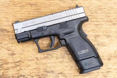 SPRINGFIELD XD-40 Sub-Compact 40 SW Used Pistol with 12-round Magazine and Grip Extension
