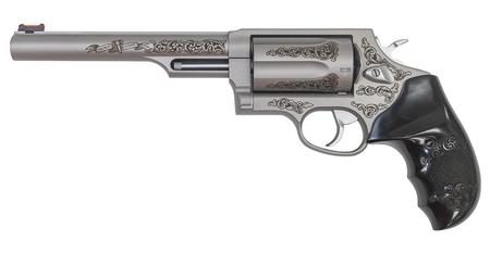 TAURUS Judge 45 Colt / .410 Gauge 5-Shot Revolver with Laser Engraved Scrolls