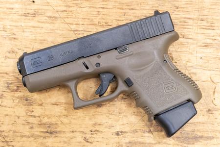 GLOCK 26 Gen3 9mm 12-Round Used Trade-in Pistol with FDE Frame