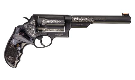 TAURUS Judge .410/45 Black Revolver with Laser Engraved Scrolls