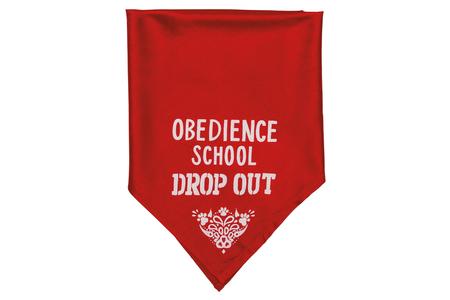 OBEDIENCE DROP OUT SM PET BANDANA