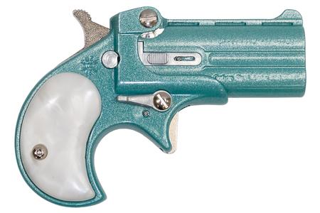 COBRA ENTERPRISE INC 22 WMR Classic Derringer with Teal Finish and Pearl Grips
