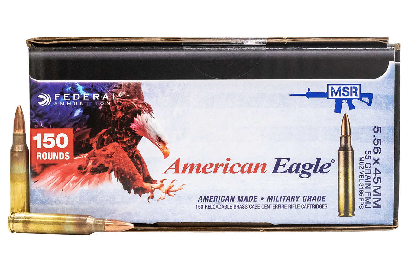 FEDERAL AMMUNITION 5.56MM 55 GR MCBT BALL 150 RD