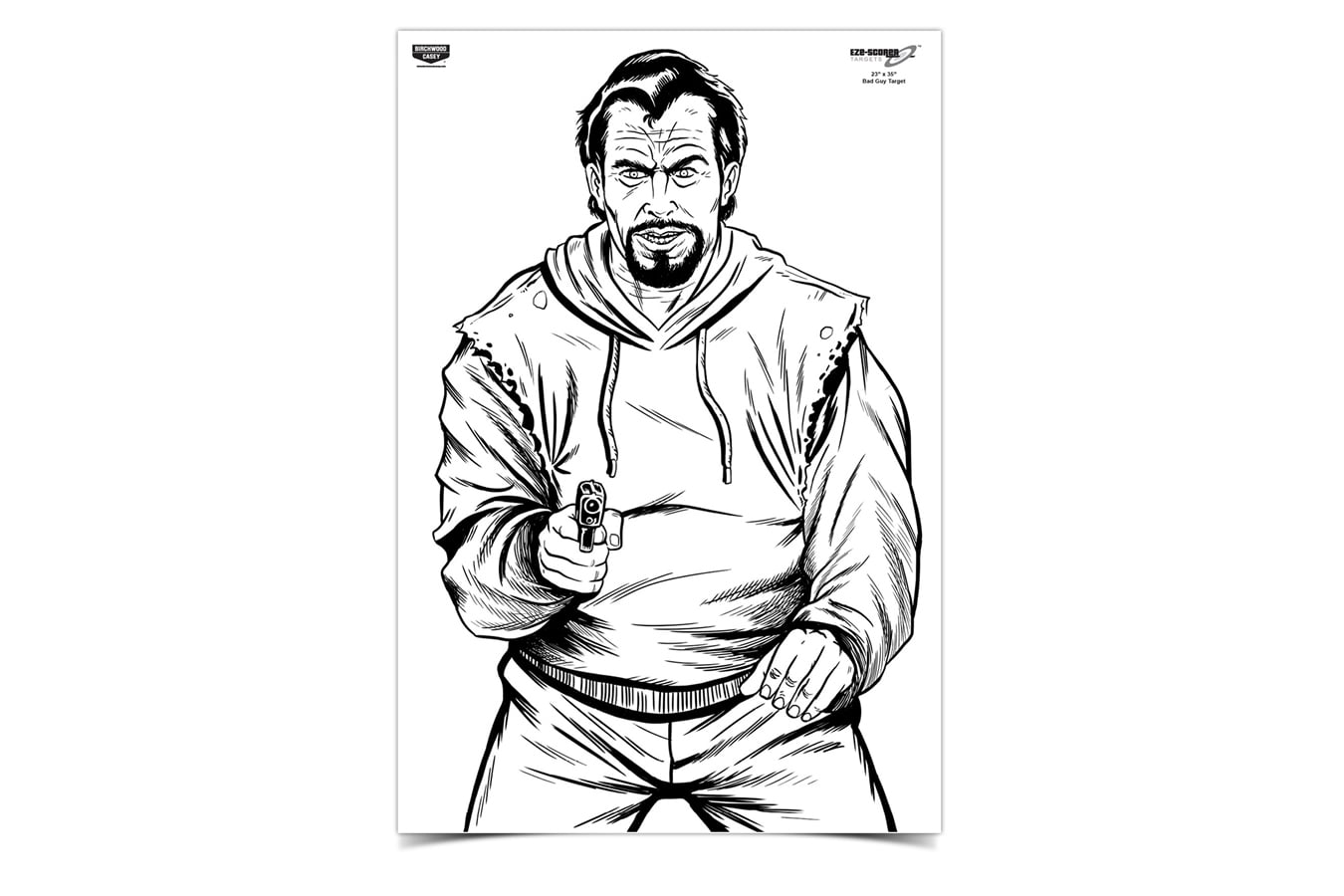 Birchwood Casey EZE-Scorer 23 x 35 BC Bad Guy Target