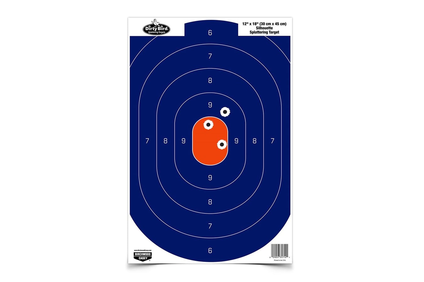 Birchwood Casey Dirty Bird 12x18 Blue/Orange Target