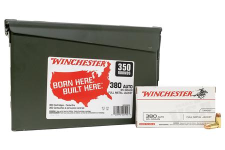 WINCHESTER AMMO 380 Auto 95 gr FMJ 350 Rounds in Ammo Can