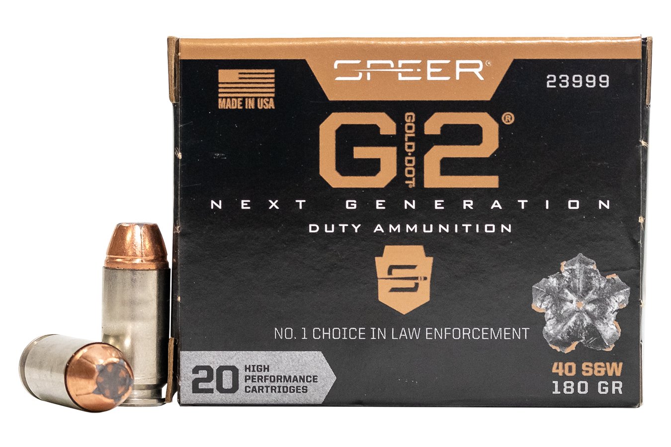 SPEER AMMUNITION 40 SW 180 GR G2 HIGH-PERFORMANCE