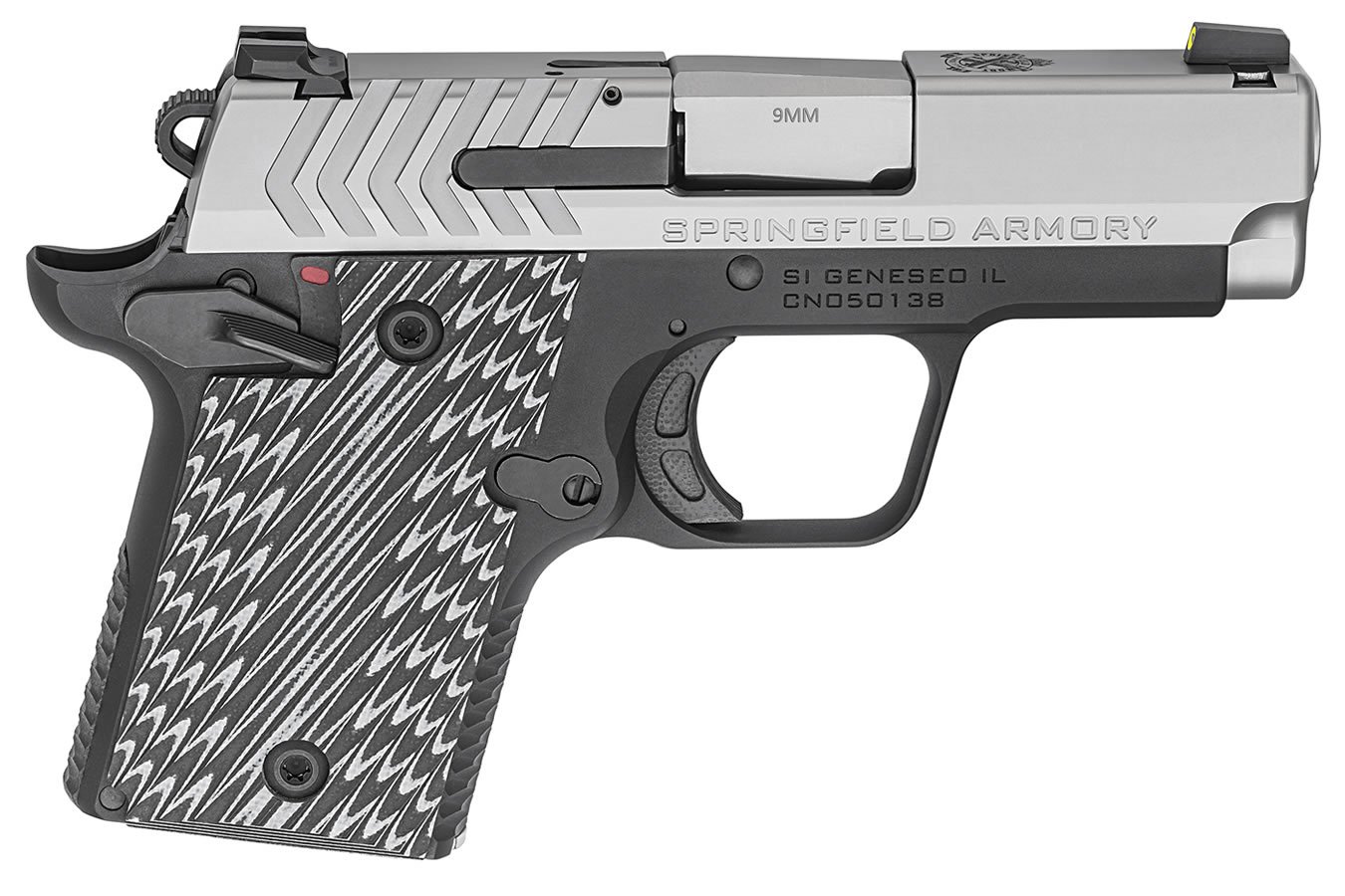 SPRINGFIELD 911 9MM STAINLESS PISTOL