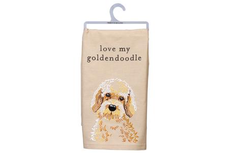LOVE MY GOLDENDOODLE DISH TOWEL