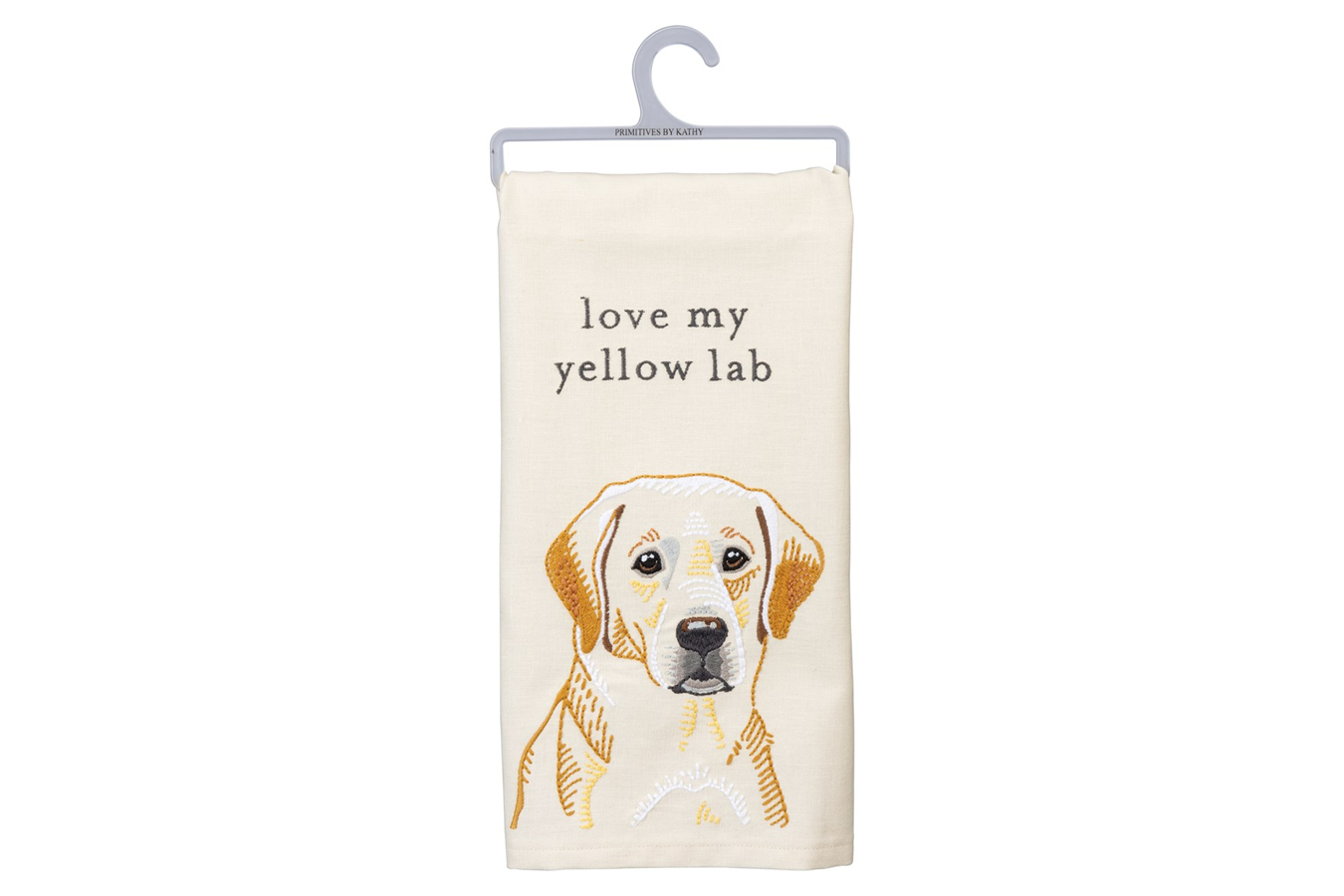 Primitives By Kathy Love My Yellow Lab Dish Towel Vance Outdoors