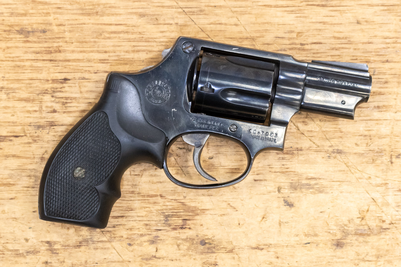 TAURUS MODEL 85 38 SPECIAL USED TRADE-IN REVOLVER WITH BOBBED HAMMER