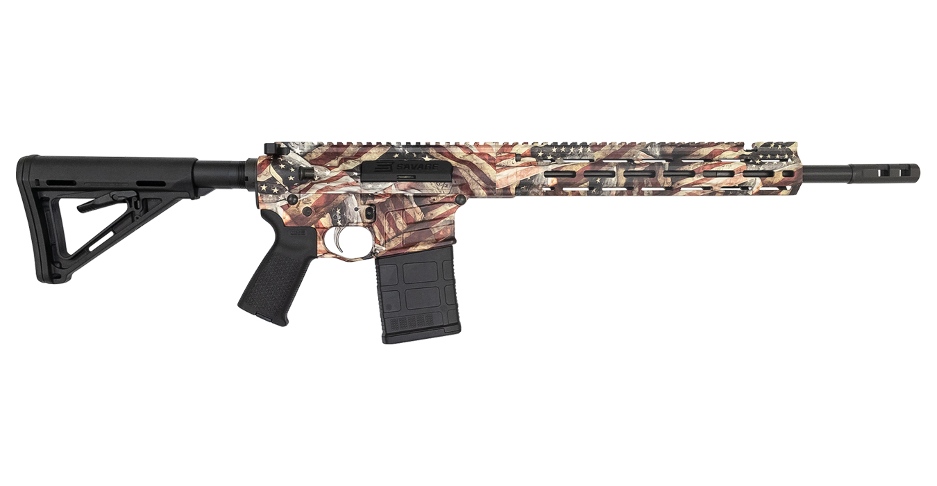 SAVAGE MSR 10 308 WIN RED, WHITE AND BLUE EDITION