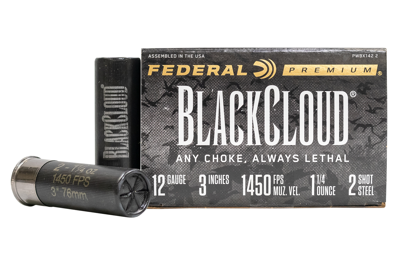 federal-12-gauge-3-inch-1-1-4-oz-2-shot-black-cloud-fs-steel-25-box