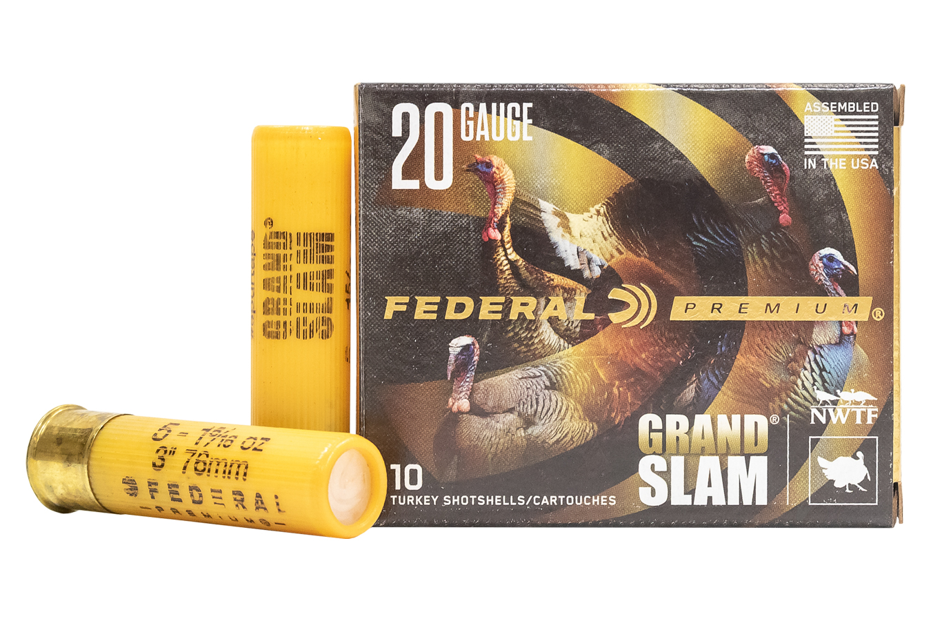 FEDERAL AMMUNITION 20 GA 3 IN 1-5/16 OZ 5 GRANDSLAM TURKEY