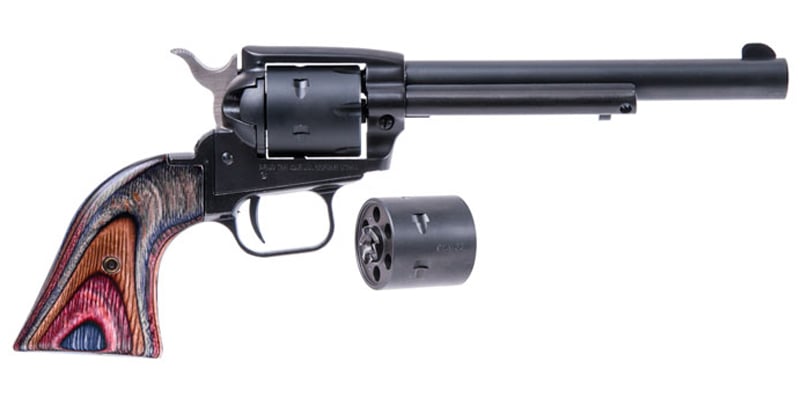 Heritage Rough Rider 22LR/22WMR Revolver with Green Laminate Grips and 6.5 inch Barrel