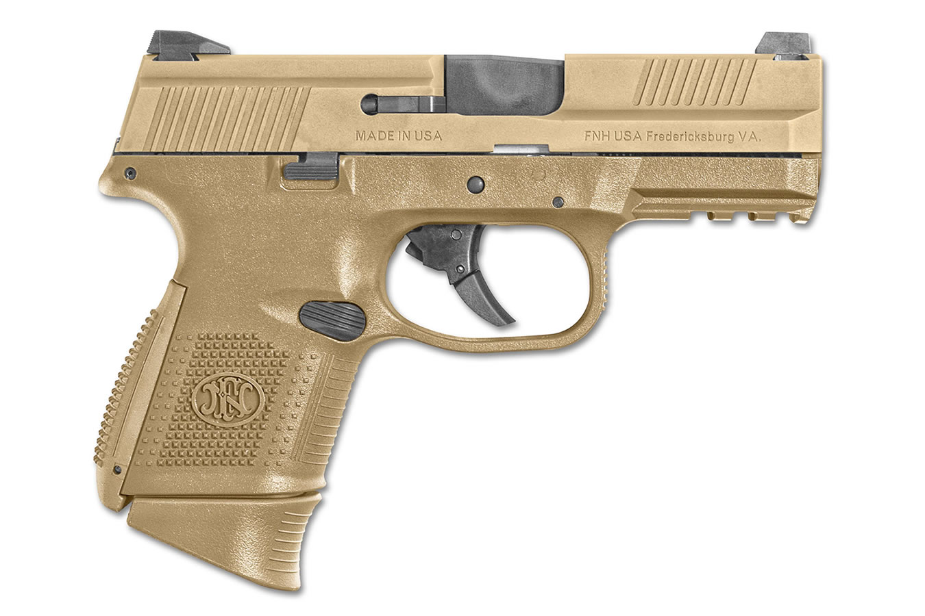 FNH FNS-9 COMPACT 9MM FDE WITH NIGHT SIGHTS