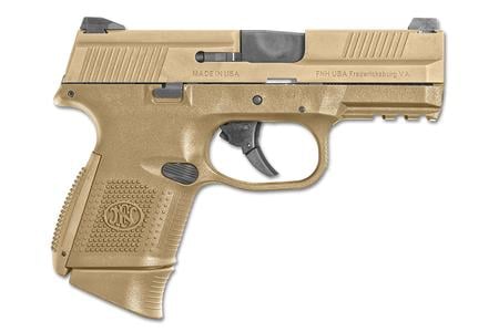 FNH FNS-9 Compact 9mm Flat Dark Earth Pistol with Night Sights