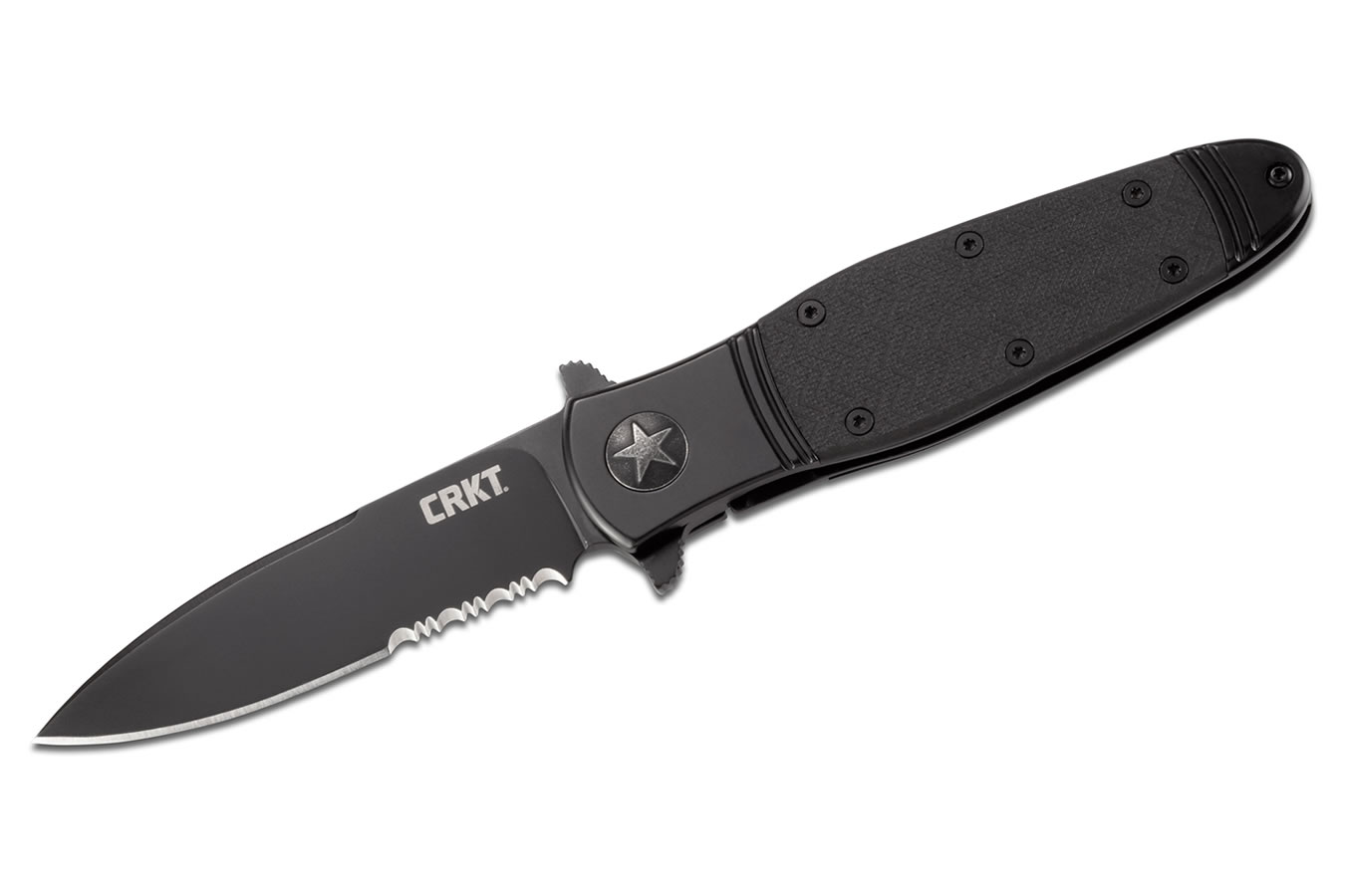 COLUMBIA RIVER KNIFE BOMBASTIC BLACK SPEAR POINT FOLDING KNIFE