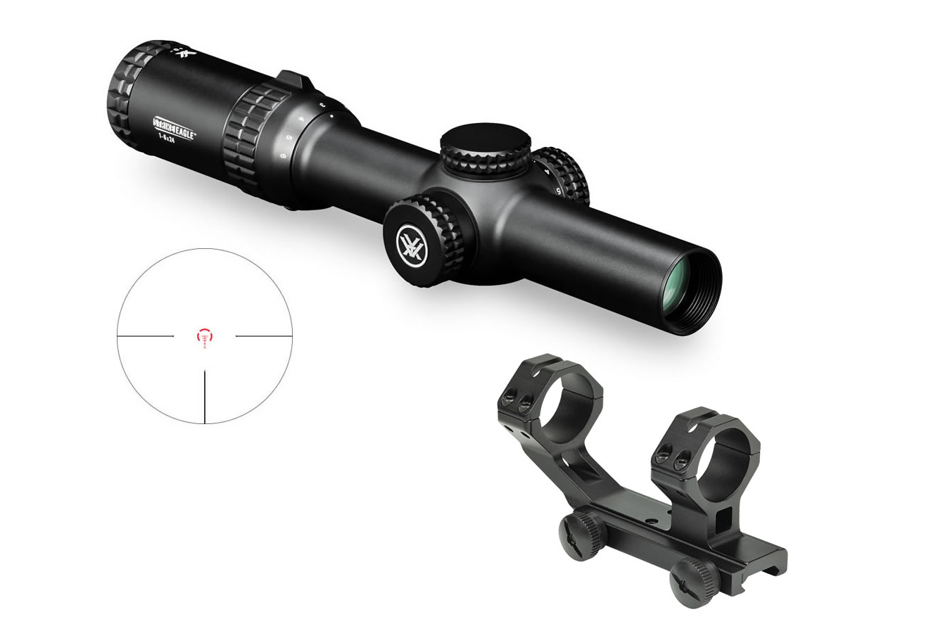 VORTEX OPTICS STRIKE EAGLE 1-6X24 / WEAVER SPR CANTILEVER COMBO