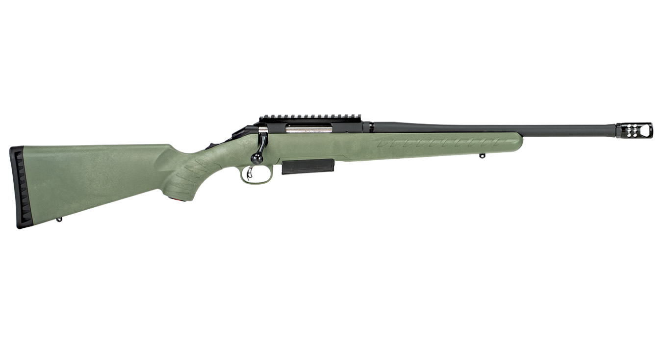 RUGER AMERICAN RIFLE 450 BM BLACK/ GREEN SYN STOCK
