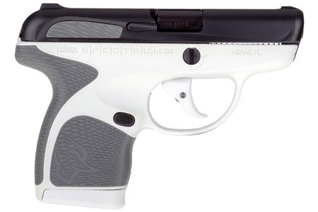 TAURUS Spectrum .380 Auto White/Black Pistol with Gray Grips