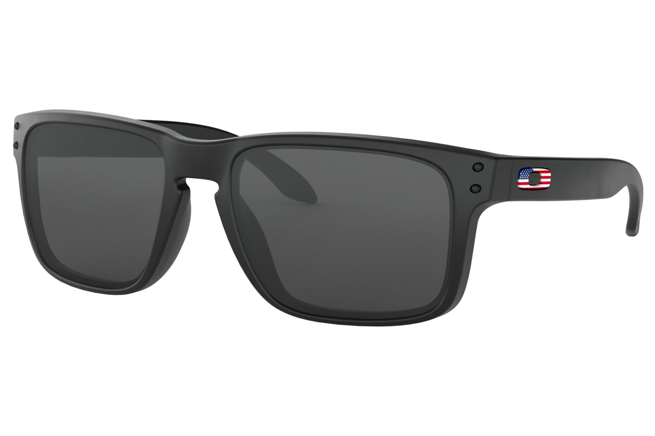 OAKLEY HOLBROOK FLAG COLLECTION WITH MATTE BLACK FRAME AND GREY LENSES