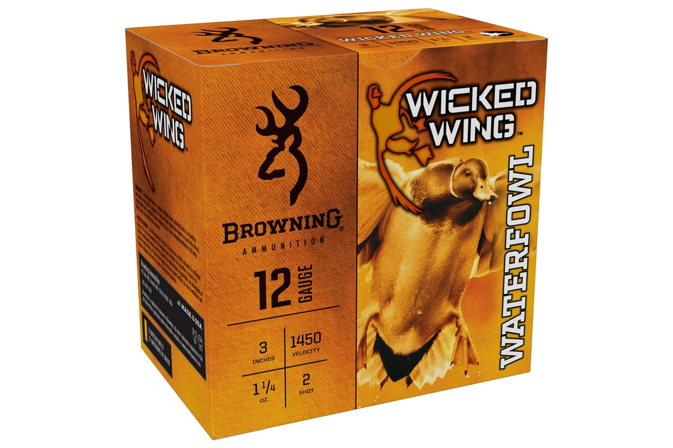BROWNING AMMUNITION 12 GA 3 IN 1-1/4 OZ 2 WICKED WATERFOWL