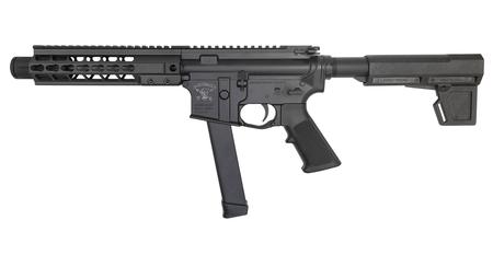 BRIGADE MFG INC 9mm Graphite Black Cerakote Battle Pistol w/ KeyMod Rail and Forged Lower Receiver
