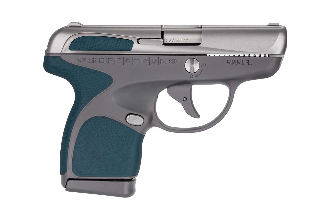 TAURUS SPECTRUM .380AUTO SS/GRY 2.8`` 6/7 INDIGO BLUE