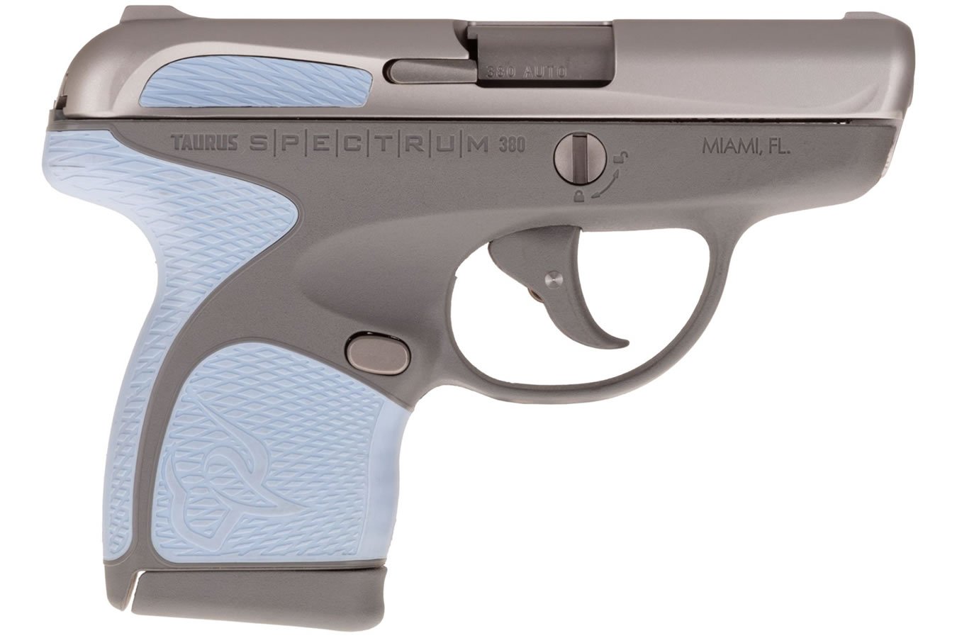 TAURUS SPECTRUM .380AUTO SS/GRY 2.8`` 6/7 SERENITY BLUE