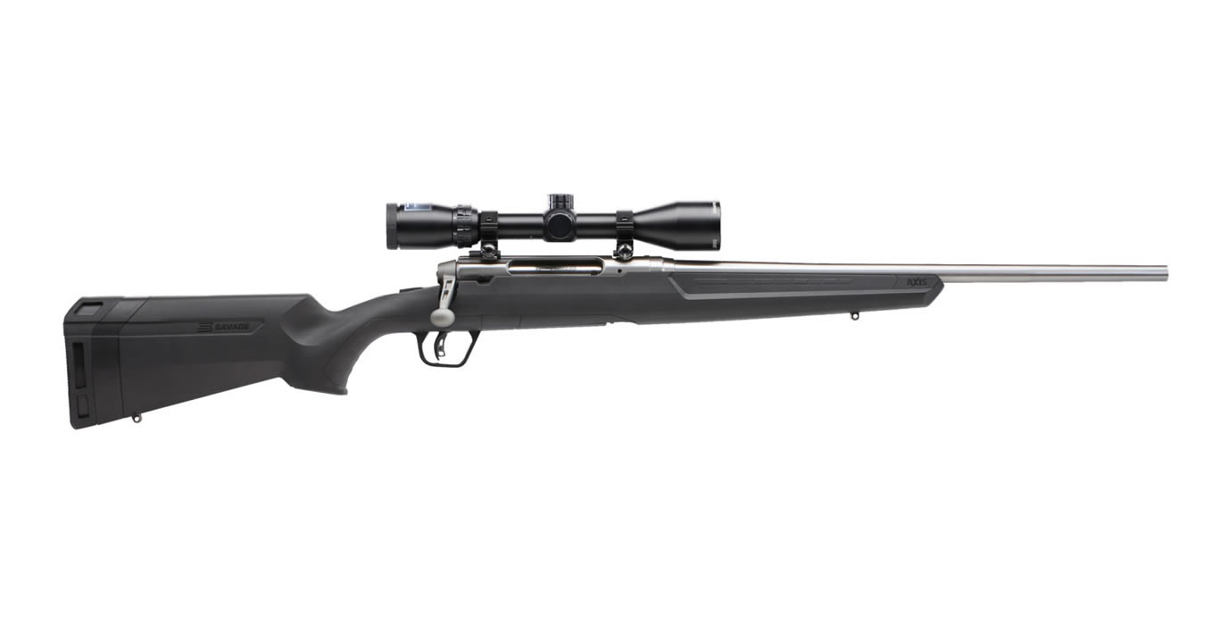 SAVAGE AXIS II XP 350 LEGEND STAINLESS W/ SCOPE