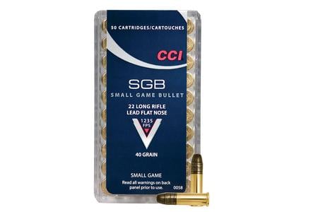 CCI AMMUNITION 22LR 40 gr LFN Small Game 50/Box