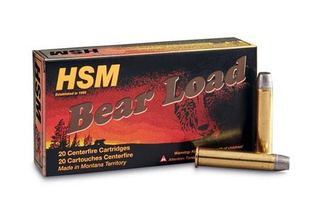 HSM 45-70 Govt. 430 Grain Round Nose Flat Point Gas Check Bear Load 20/Box