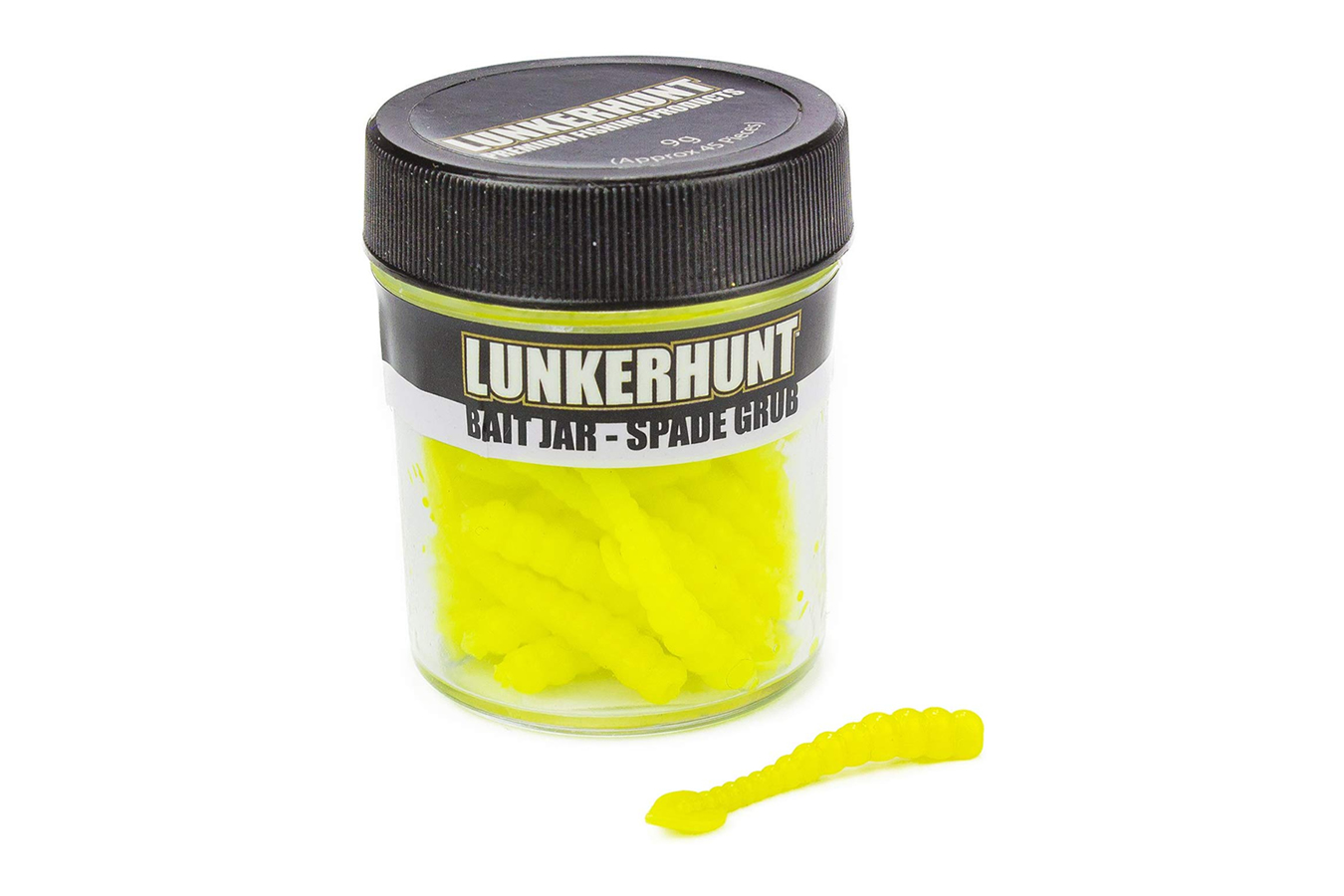 Discount Lunkerhunt Spade Grub Bait Jar- Chartreuse for Sale