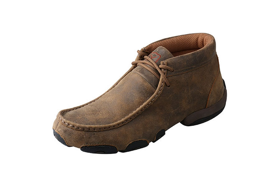women's tooled chukka driving mocs